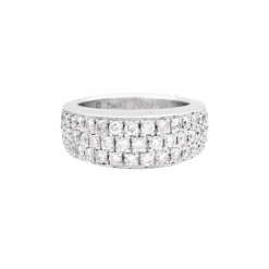 Miller Bague PIGAET "Millennium" En Or Blanc Et Diamants