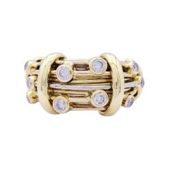 Miller Bague POIRAY Trois Ors Et Diamants