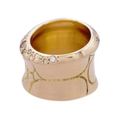 Miller Bague Pomellato, "Cocco", Or Rose, Diamant Bruns. -Castafiore Boutique bague pomellato cocco or rose diamant bruns 145638