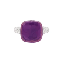Miller Bague Pomellato, "Nudo Maxi", Améthyste, Diamants, Deux Ors.
