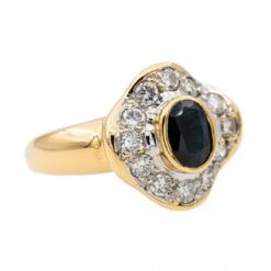 Bague Pompadour En Or Jaune Et Saphir 13 Bague Pompadour En Or Jaune Et Saphir -Castafiore Boutique bague pompadour en or jaune et saphir 650936