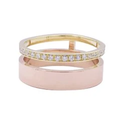 Miller Bague REPOSSI ,deux Ors Et Diamants