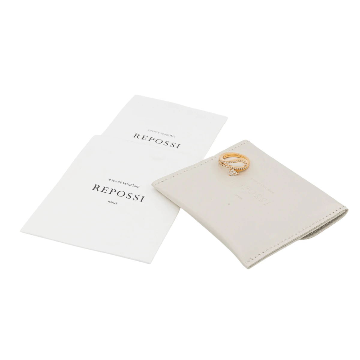 Bague REPOSSI "Serti Inversé" En Or Rose Et Diamant 6 Bague REPOSSI "Serti Inversé" En Or Rose Et Diamant – Image 6