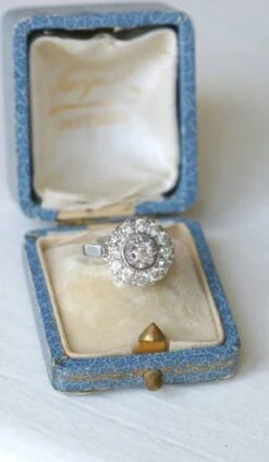 Bague Ronde Cible Art Déco Diamants