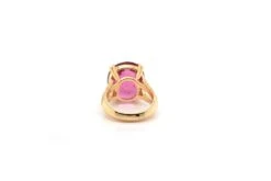 Bague Rubellite Et Diamants En Or Jaune 11 Bague Rubellite Et Diamants En Or Jaune -Castafiore Boutique bague rubellite et diamants en or jaune 18k 112978