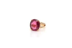 Bague Rubellite Et Diamants En Or Jaune 8 Bague Rubellite Et Diamants En Or Jaune -Castafiore Boutique bague rubellite et diamants en or jaune 18k 626040