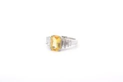 Bague Saphir Jaune 2 Cts Et Diamants 7 Bague Saphir Jaune 2 Cts Et Diamants -Castafiore Boutique bague saphir jaune 2 cts et diamants 357887
