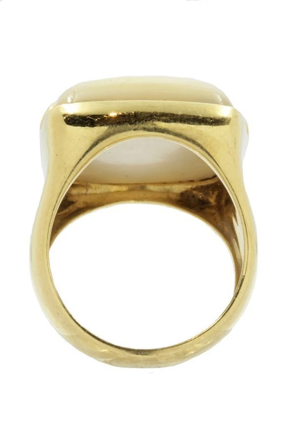 BAGUE STYLE CHEVALIÈRE NACRE 6 BAGUE STYLE CHEVALIÈRE NACRE – Image 6