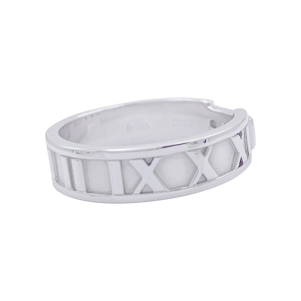 Miller Bague TIFFANY & CO. "Atlas", Or Blanc, Diamants 5 Miller Bague TIFFANY & CO. "Atlas", Or Blanc, Diamants – Image 5