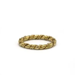 Bague Torsadée En Or Jaune