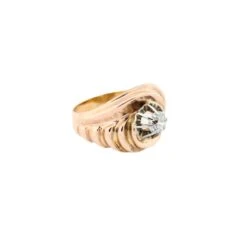 Bague Tourbillon En Or Rose Et Diamant -Castafiore Boutique bague tourbillon en or rose et diamant 344806