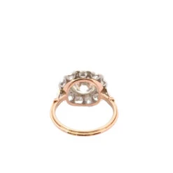 Bague Pompadour En Or Jaune, Platine Et Diamants 6 Bague Pompadour En Or Jaune, Platine Et Diamants -Castafiore Boutique bague vintage diamant de 207cts 419839