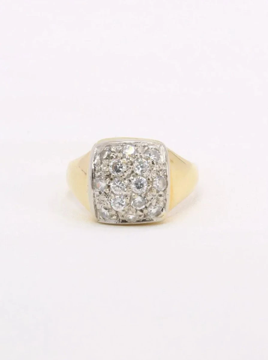 Bague Vintage Or Diamants 0,6 Carat 1 Bague Vintage Or Diamants 0,6 Carat