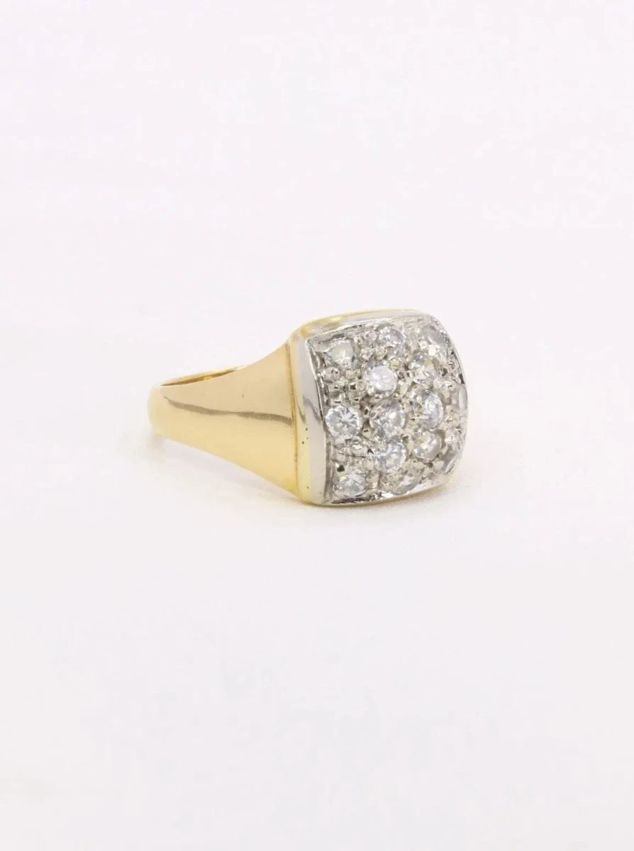 Bague Vintage Or Diamants 0,6 Carat 7 Bague Vintage Or Diamants 0,6 Carat – Image 7