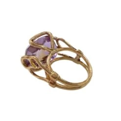 Bague Cocktail En Or Et Amétrine -Castafiore Boutique bagues modernes du 21e siecle en or 18kt et amethyrene 638823