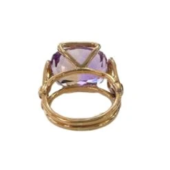 Bague Cocktail En Or Et Amétrine -Castafiore Boutique bagues modernes du 21e siecle en or 18kt et amethyrene 642042