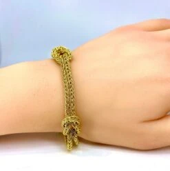 BOUCHERON Bracelet En Or 18 Carats, Modèle Noeud Marin, Signé Et Numéroté -Castafiore Boutique boucheron bracelet en or 18 carats modele noeud marin signe et numerote 478721