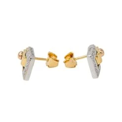 Boucle D'oreilles GUY LAROCHE En Or Jaune Et Diamant -Castafiore Boutique boucle doreilles guy laroche en or jaune et diamant 775865