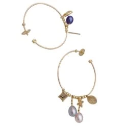 Miller Boucles D'oreille Créoles LOUIS VUITTON "Monogram" En Or Jaune Et Perles -Castafiore Boutique boucles doreille creoles louis vuitton monogram en or jaune et perles 972728