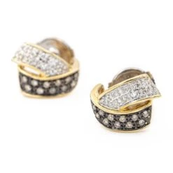 Boucles D'oreilles Alpa En Or Jaune Et Diamants -Castafiore Boutique boucles doreilles alpa en or jaune et diamants 505528