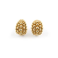 Boucles D'oreilles BOUCHERON En Or Jaune Et Perles