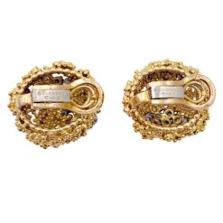 Miller Boucles D'oreilles BOUCHERON En Or Jaune, Platine Et Diamants. -Castafiore Boutique boucles doreilles boucheron en or jaune platine et diamants 569095