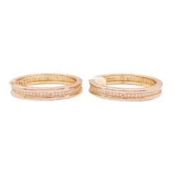 Miller Boucles D'oreilles BULGARI "Bulgari-Bulgari" En Or Rose Et Diamants -Castafiore Boutique boucles doreilles bulgari bulgari bulgari en or rose et diamants 983899