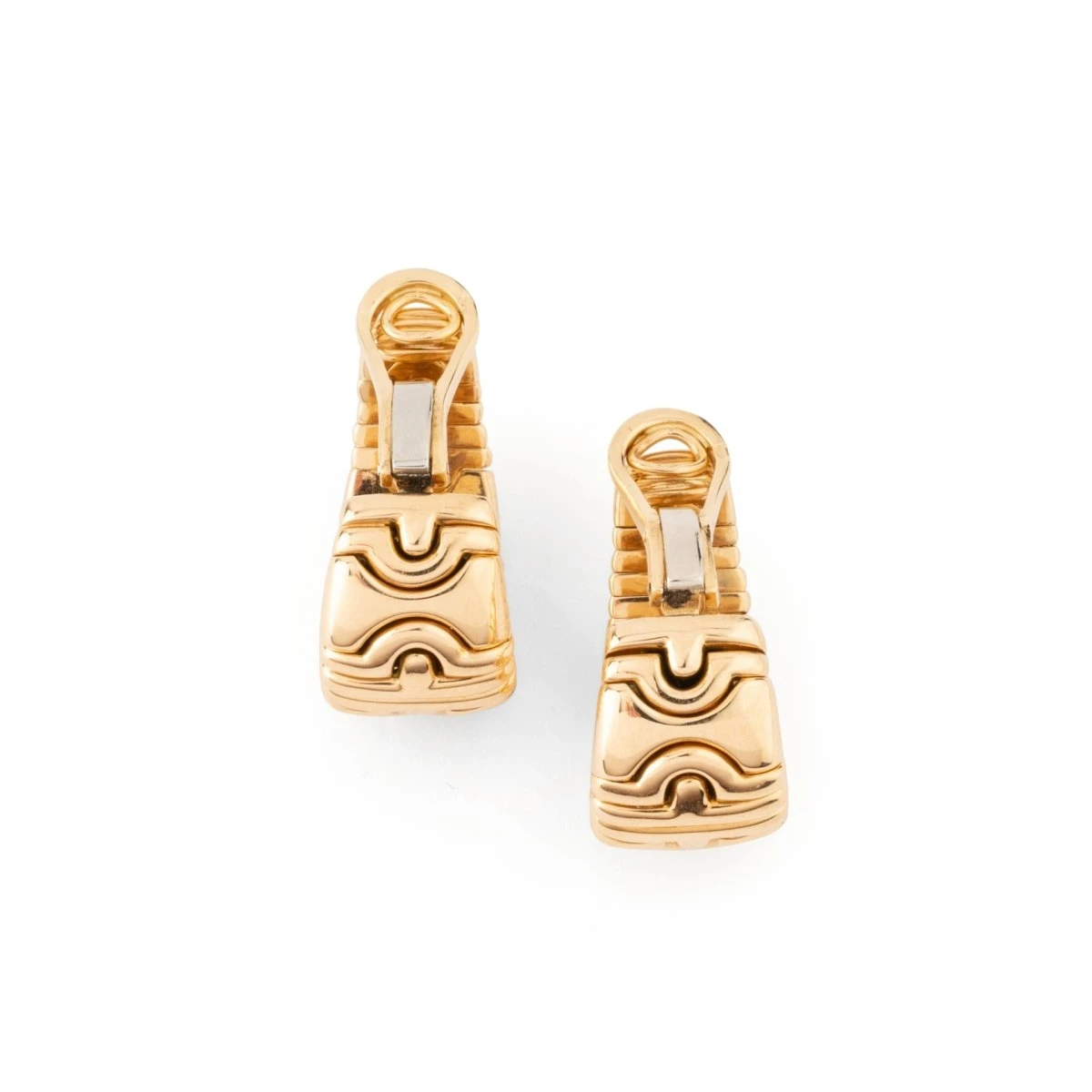 Boucles D'oreilles BULGARI "Parentesi" En Or Jaune Et Diamants 4 Boucles D'oreilles BULGARI "Parentesi" En Or Jaune Et Diamants – Image 4