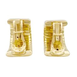 Miller Boucles D'oreilles BULGARI, "Tubogas" En Or Jaune -Castafiore Boutique boucles doreilles bulgari tubogas en or jaune 189038