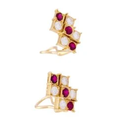 Miller Boucles D'oreilles CHAUMET En Or Jaune, Rubis Et Diamants 6 Miller Boucles D'oreilles CHAUMET En Or Jaune, Rubis Et Diamants -Castafiore Boutique boucles doreilles chaumet en or jaune rubis et diamants 740880