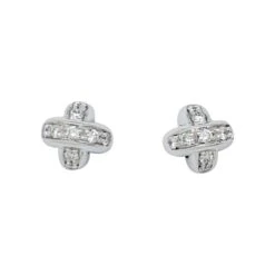 Miller Boucles D'oreilles CHAUMET, "Liens" En Or Blanc Et Diamants