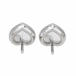 Boucles D'oreilles CHOPARD "Happy Diamonds" En Or Blanc Et Diamants -Castafiore Boutique boucles doreilles chopard happy diamonds en or blanc et diamants 817840