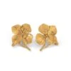 Boucles D'oreilles Clip CLAUDE LALANNE "Hydrangeas" En Bronze Doré