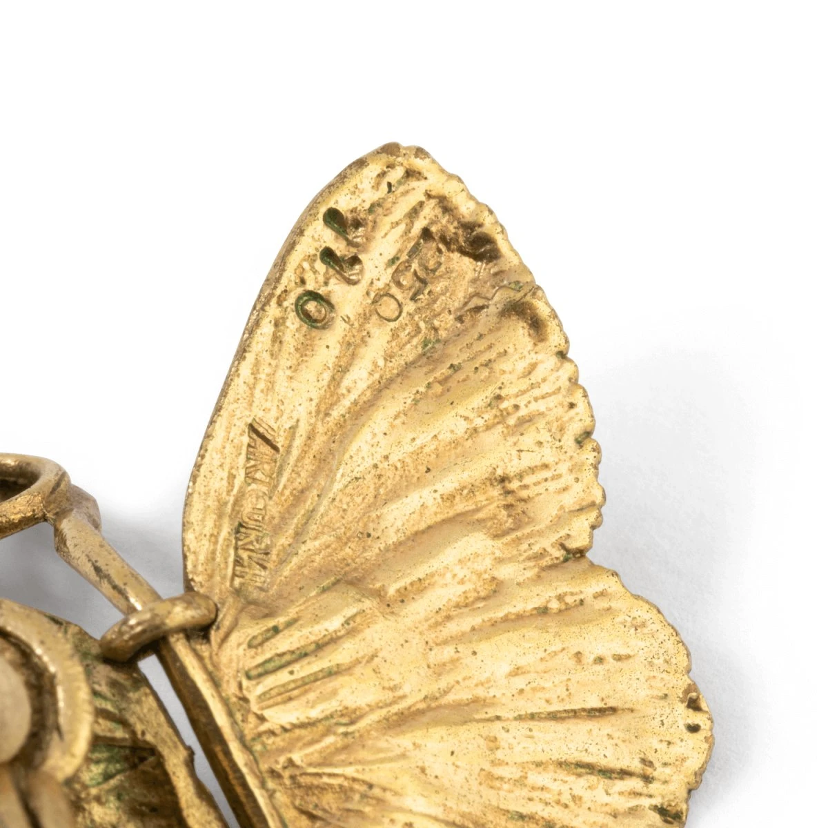 Boucles D'oreilles Clip CLAUDE LALANNE "Papillons" En Bronze Doré 6 Boucles D'oreilles Clip CLAUDE LALANNE "Papillons" En Bronze Doré – Image 6