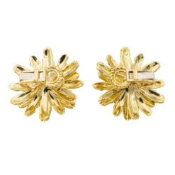 Boucles D'oreilles Clip En Or Jaune émeraude Et Diamant -Castafiore Boutique boucles doreilles clip en or jaune emeraude et diamant 455853