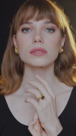 Boucles D'Oreilles Clip Gubelin Or Torsadé Et Perles -Castafiore Boutique boucles doreilles clip gubelin or torsade et perles 494058