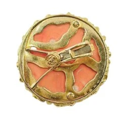 Boucles D'oreilles Clip MAUBOUSSIN En Or Jaune Et Corail -Castafiore Boutique boucles doreilles clip mauboussin en or jaune et corail 326361