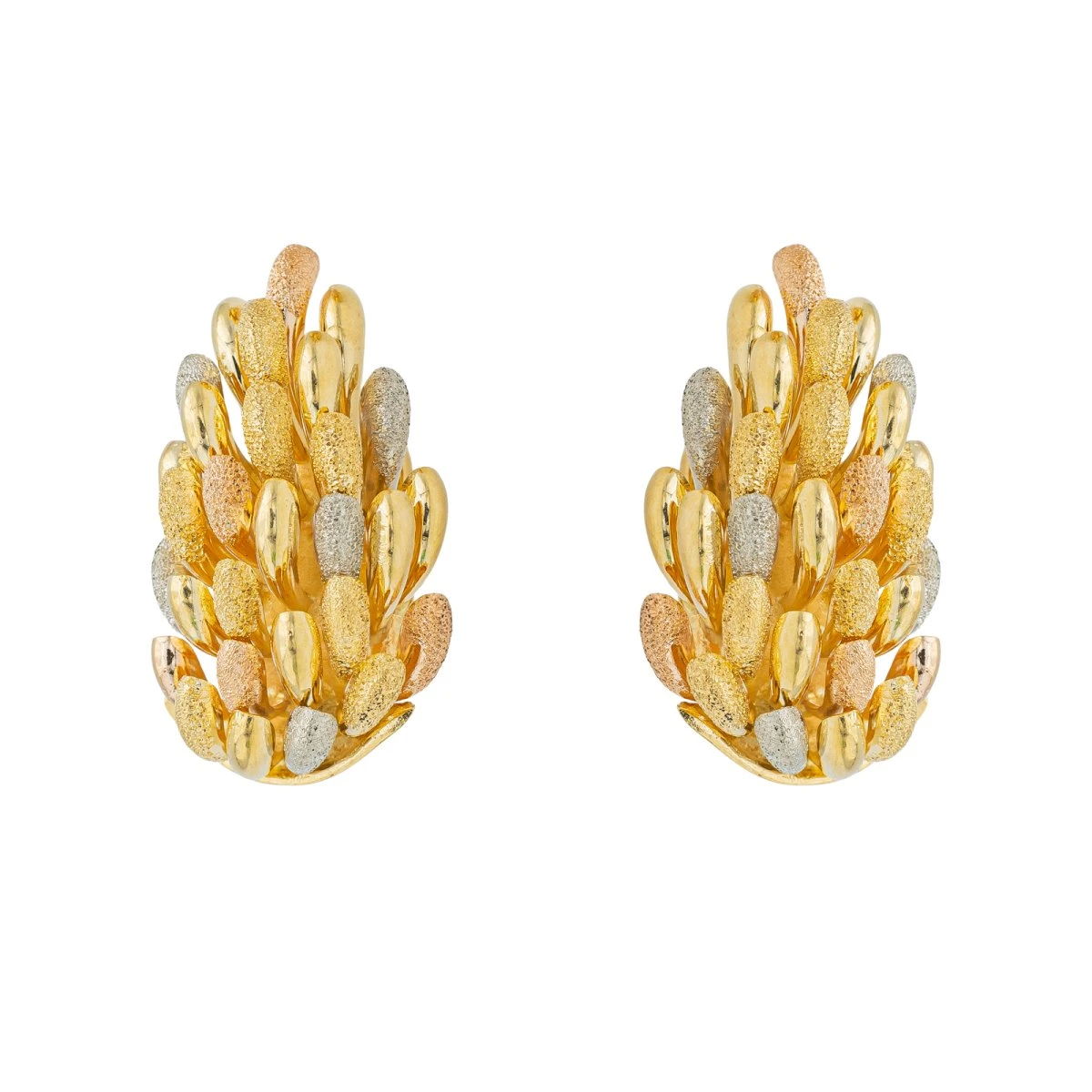 Boucles D'oreilles Clip Trois Ors 1 Boucles D'oreilles Clip Trois Ors