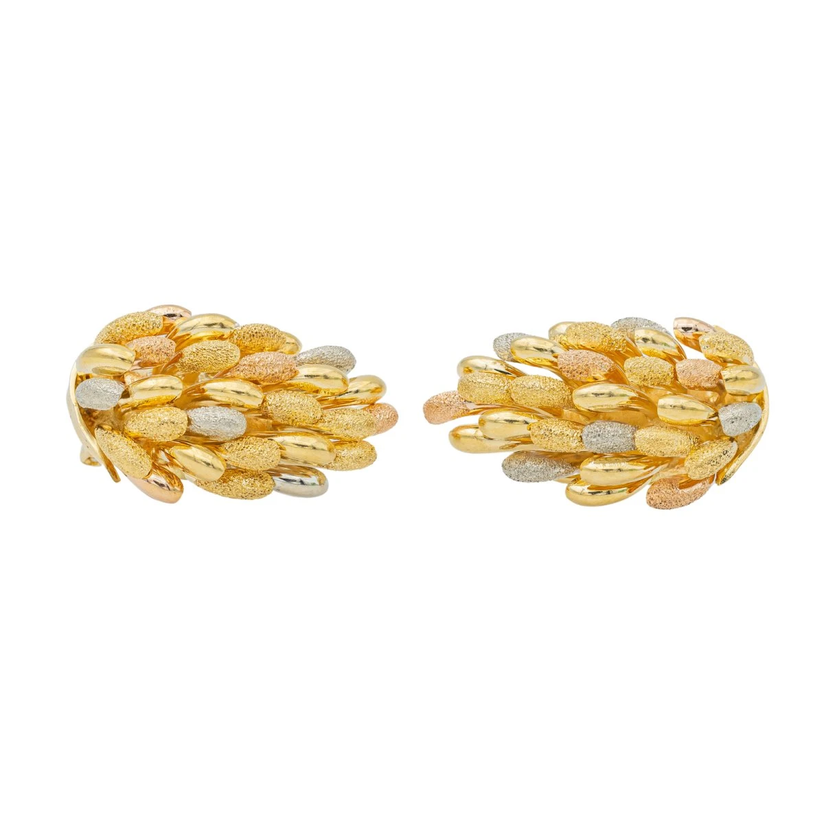 Boucles D'oreilles Clip Trois Ors 3 Boucles D'oreilles Clip Trois Ors – Image 3