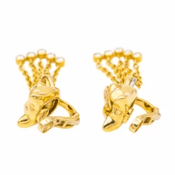 Boucles D'oreilles Clips CARTIER "Panthère" En Or Jaune, émeraudes Et Diamants 13 Boucles D'oreilles Clips CARTIER "Panthère" En Or Jaune, émeraudes Et Diamants -Castafiore Boutique boucles doreilles clips cartier panthere en or jaune emeraudes et diamants 484989