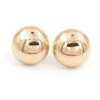 Boucles D'oreilles Clips Demi-sphère En Or Jaune