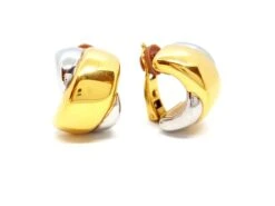 Boucles D'oreilles Clips En 2 Ors