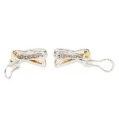 Boucles D'oreilles Clips En Or Blanc Et Diamant -Castafiore Boutique boucles doreilles clips en or blanc et diamant 372090
