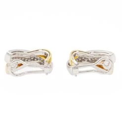 Boucles D'oreilles Clips En Or Blanc Et Diamant -Castafiore Boutique boucles doreilles clips en or blanc et diamant 642618