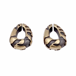 Miller Boucles D'oreilles Clips En Or Jaune Et Bronze -Castafiore Boutique boucles doreilles clips en or jaune et bronze 521758