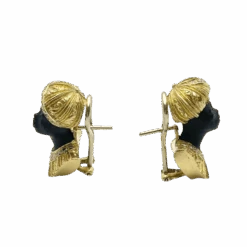 Boucles D'oreilles Clips En Or Jaune, Or Blanc Et Diamants -Castafiore Boutique boucles doreilles clips en or jaune or blanc et diamants 182839