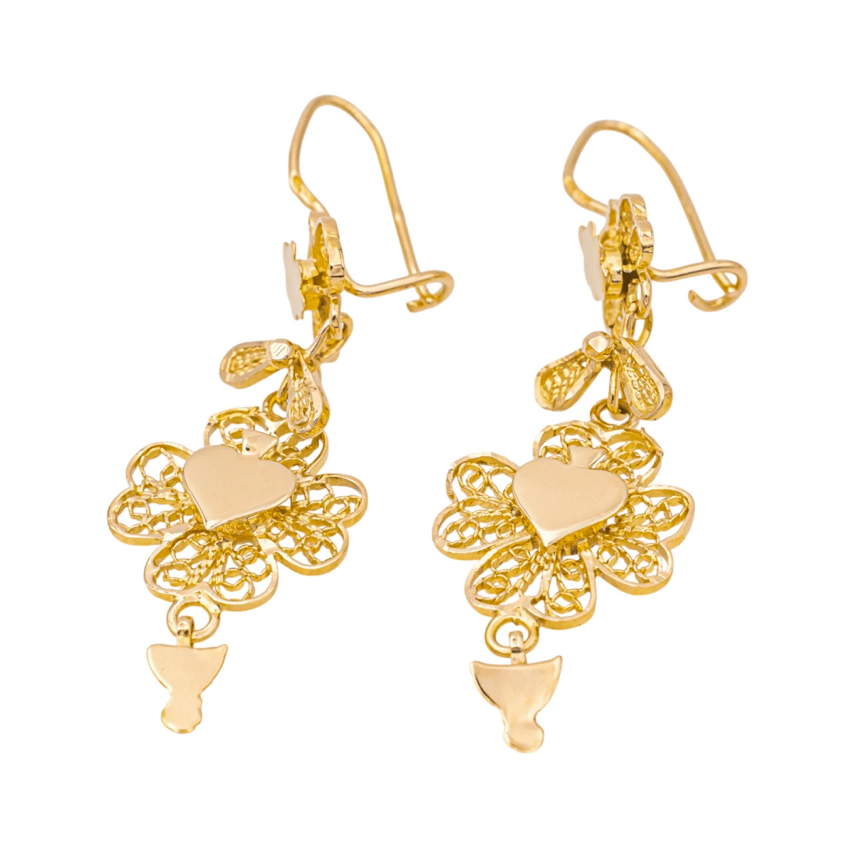 Boucles D'oreilles Clips En Or Rose 4 Boucles D'oreilles Clips En Or Rose – Image 4