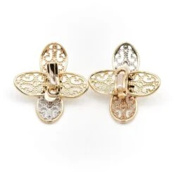 Boucles D'oreilles Clips Fleur Filigrane En 3 Ors 8 Boucles D'oreilles Clips Fleur Filigrane En 3 Ors -Castafiore Boutique boucles doreilles clips fleur filigrane en 3 ors 338177
