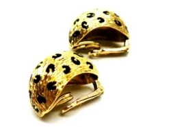 Boucles D'oreilles Clips FRED "Léopard", En Or Jaune Et émail 11 Boucles D'oreilles Clips FRED "Léopard", En Or Jaune Et émail -Castafiore Boutique boucles doreilles clips fred leopard en or jaune et email 848366