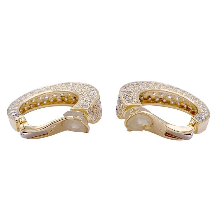 Miller Boucles D'oreilles Clips O.J PERRIN, En Or Jaune Et Diamants 5 Miller Boucles D'oreilles Clips O.J PERRIN, En Or Jaune Et Diamants – Image 5